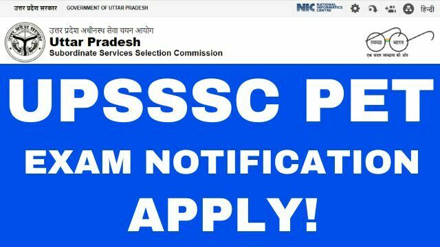 UPSSSC Preliminary Examination Test PET 2022 New Notice Download