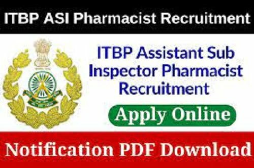 ITBP Assistant Sub Inspector ASI Pharmacist Recruitment 2022