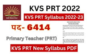 kvs Syllabus 2022