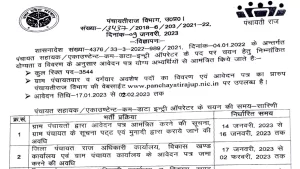 13 01 2023 up panchayati raj recruitment 2023 official notification 23294016 185722668