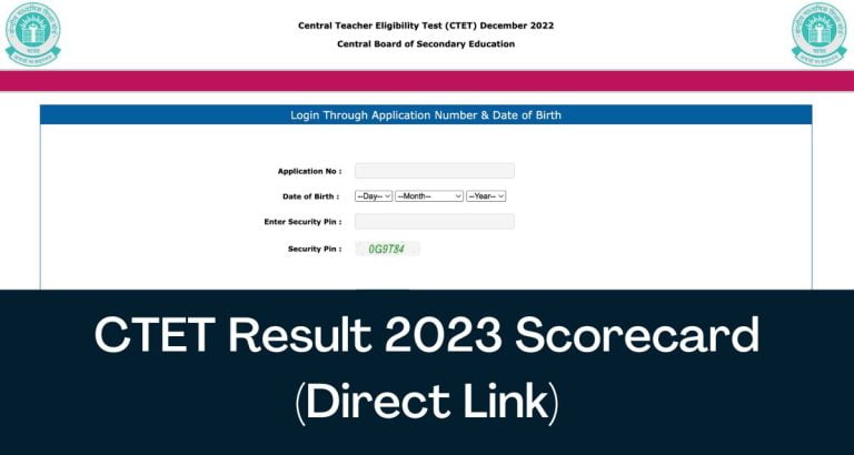 CTET Results DECEMBER – 2022 Out Check Results here