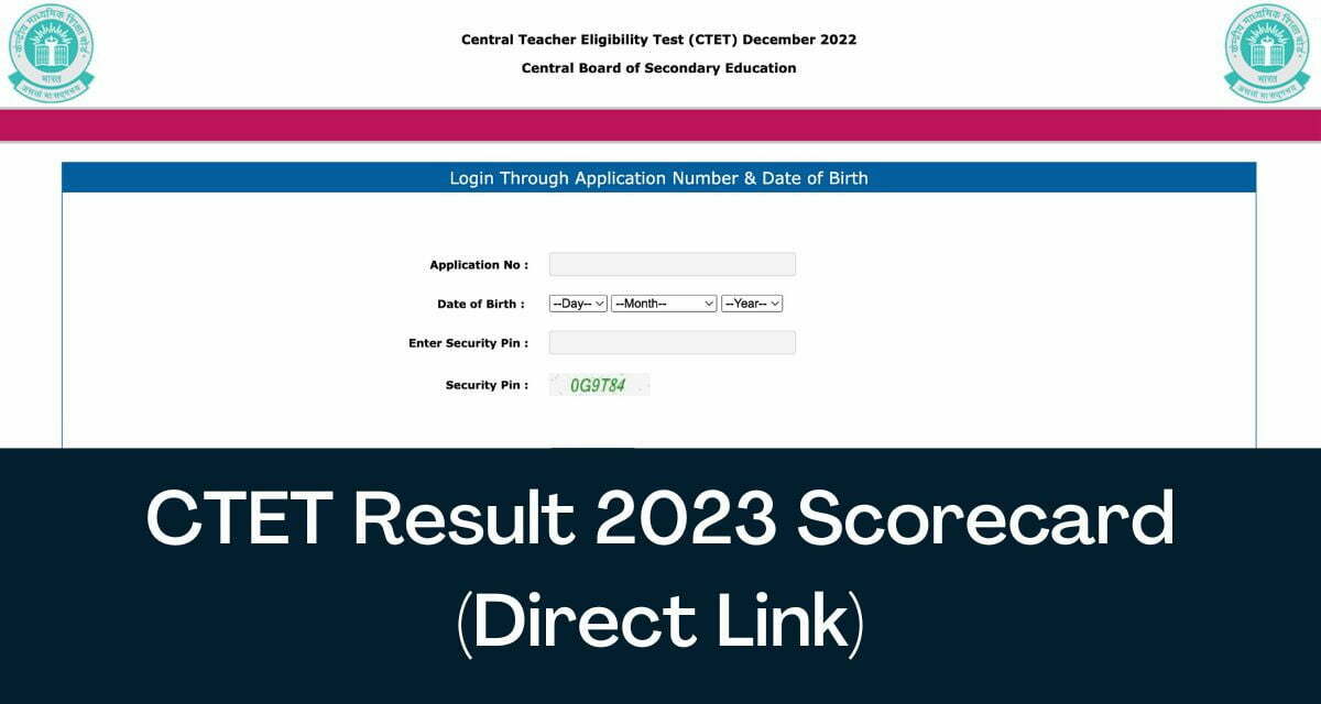 CENTRAL TEACHER ELIGIBILITY TEST (CTET) DECEMBER - 2022