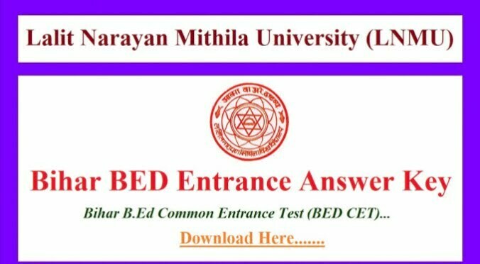 Bihar CET B.Ed Entrance Exam Answer Key 2023 – Check Now