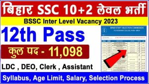 How to apply for BSSC Inter Level Recruitment 2023?
Step 1. Visit the official website at bssc.bihar.gov.in
Step 2. On the homepage, click on the BSSC Inter-Level CCE recruitment link
Step 3. Register yourself and fill out the application form
Step 4. Upload the required documents and pay the application form
Step. Submit and print the application form for future reference